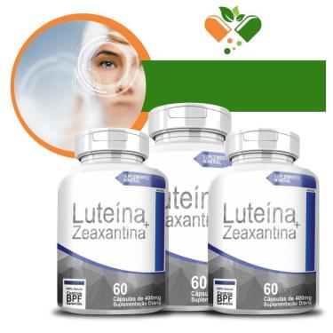 Imagem de Kit Com 3 Luteina E Zeaxantina 400Mg 60 Cápsulas