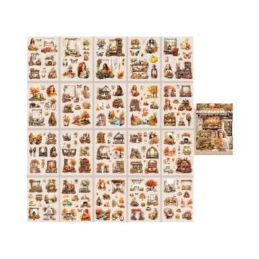 Imagem de Livro De Adesivos Decorativos DIY Série Quatro Estações: Livro De Ades