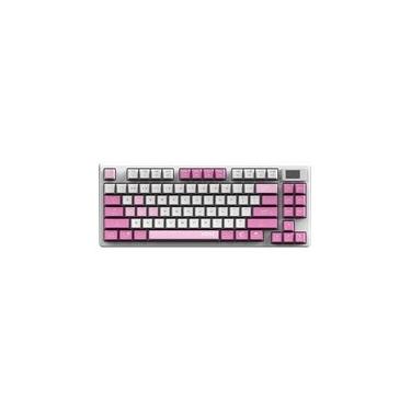 Imagem de Teclado Sem Fio Mecânico Gamer MSI Forge GK600 TKL W VIOLET, RGB, Switch Linear, USB 2.0,Bluetooth, US, Rosa - FORGEGK600V