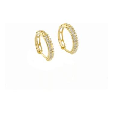 Imagem de Brinco Feminino Ouro 18k 750 Modelo Click Certificado - JOIE JOIAS FIN