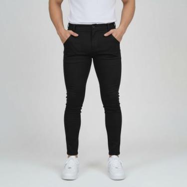 Imagem de Calça Social Masculina Slim Bengaline Luxo Confortavel Top - Volgue, P