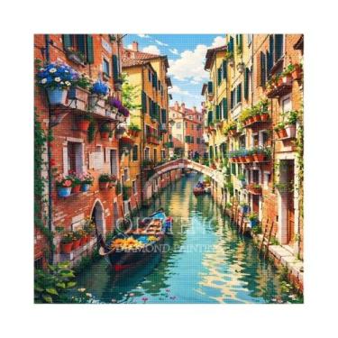 Imagem de Kit De Pintura Diamante 5D Paisagem Urbana, Bordado Completo, Cenário 