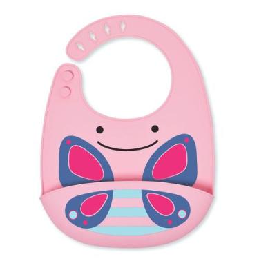 Imagem de Babador de Silicone Cata Migalhas Zoo Borboleta Skip Hop, Babadores