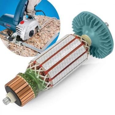 Imagem de Induzido (Rotor) para serra mármore bosch 1548- Gdc 14-40 165mm - Gené