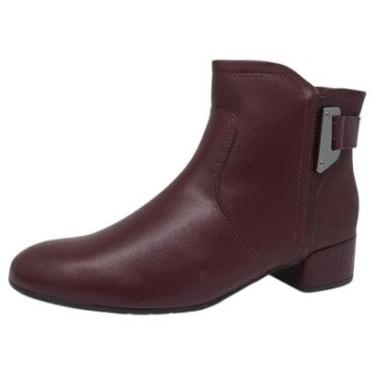 Imagem de Bota Feminina Cano Baixo Salto Bloco Conforto Comfortflex-Feminino