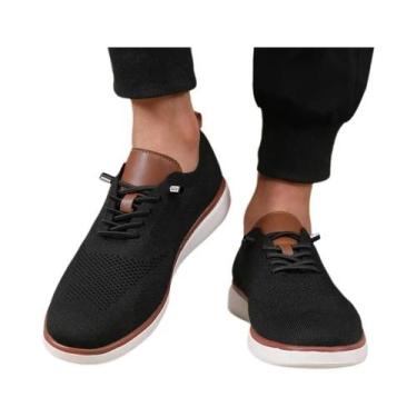 Imagem de Tênis Masculino De Malha Respirável, Estilo Esportivo, Moderno E Vangu