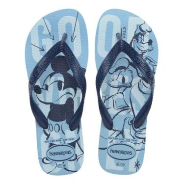 Imagem de Chinelo Havaianas Minnie E Mickey Original Top Disney, 41/42, Azul lav