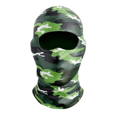 Imagem de Balaclava Touca Ninja Motoqueiro Anti Calor Proteção UV Camuflada Exér