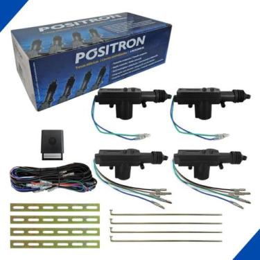 Imagem de Kit Trava Eletrica Linear 4 Portas Universal Tr420 Positron - Pósitron