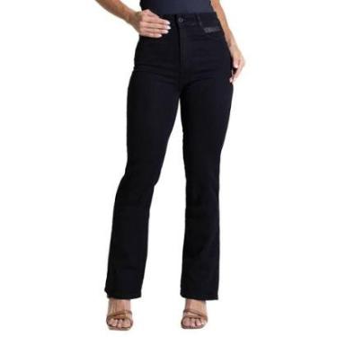 Imagem de Calça Sarja Sawary Boot Cut - 282586 - Preto 44-Feminino
