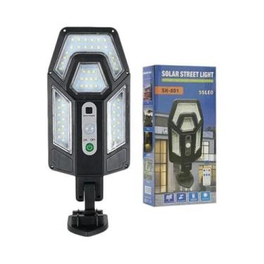 Imagem de Lâmpada De Parede Solar LED Para Exterior Com 3 Modos E Sensor De Movi