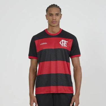 Imagem de Camisa Flamengo Emoção Masculina Oficial Torcedor Mengão - Braziline, 