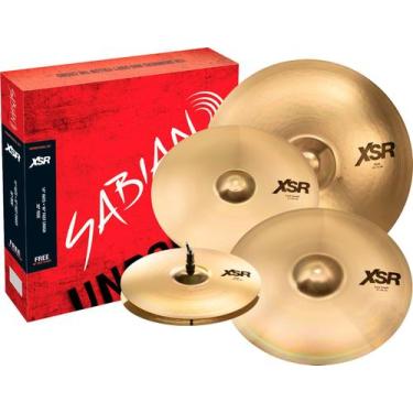 Imagem de Kit prato sabian xsr set performance liga b20 14" 16" 18" 20