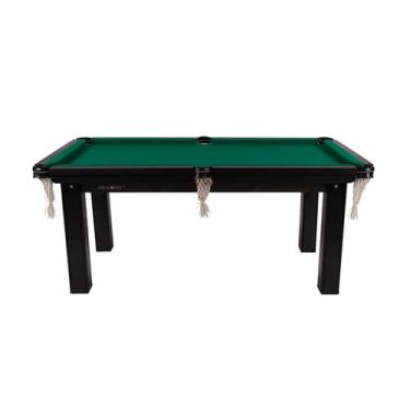 Imagem de Mesa Jogo Sinuca Bilhar MDF 1.85 x 1.07 Caçapas Rede - Procopio, Verde