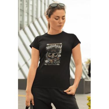 Imagem de Camiseta Poster Pop Style Inspiração MOTOHEAD Estampa DTF 100% Algodão
