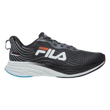 Imagem de Tênis Fila Racer Curve 2 Masculino - Preto/Laranja/Azul, 44