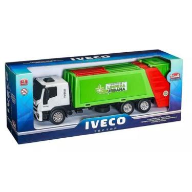 Imagem de Caminhão Iveco Tector Coletor Verde/Vermelho Usual 342 - Usual Plastic