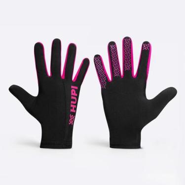 Imagem de Luva HUPI Running - Preto e Pink, GG, Preto, Rosa