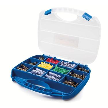 Imagem de Jogo de Buchas e Parafusos Tramontina com Maleta para Uso Doméstico 385 Peças Tramontina