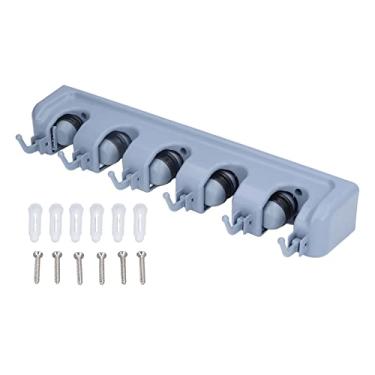 Imagem de Suporte de esfregão e vassoura, organizador de ferramentas de jardim de montagem em parede, suporte de esfregão, material de limpeza doméstica, organizações, rack de armazenamento para(Tipo A)