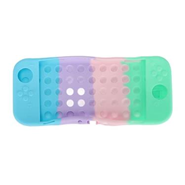 Imagem de Acogedor Capa protetora para Switch OLED, Candy Color Ergonomic Grip Soft Silicone Protective Cover para Game Console Switch Acessórios modelo OLED (Azul Roxo Rosa Verde)