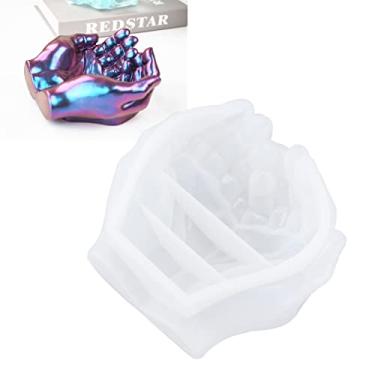 Imagem de moldes de joias de resina,Moldes de resina de cinzeiro, ferramenta de fundi??o transparente dur¨¢vel fa?a voc¨º mesmo molde de artesanato para caixa de armazenamento de vela de fundi??o de resina,