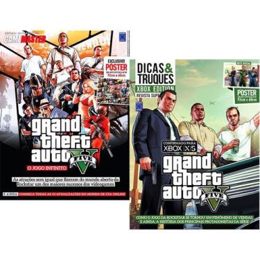 Imagem de Revista Pôster Game Grand Theft Auto V Gtav Kit 2 Volumes - Europa