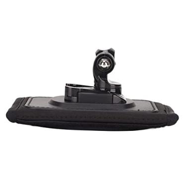 Imagem de Clipe de mochila para câmera, montagem de braçadeira de câmera de ação dobrável ao ar livre para esquiar