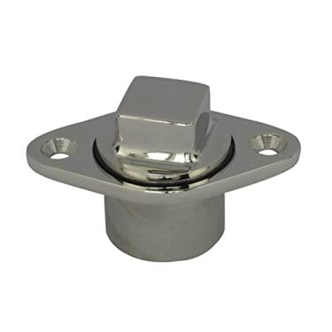 Imagem de Ayunwei Kit de plugue de drenagem de barco de aço inoxidável 316 para serviço pesado com anel em O para caiaque de barco cabe em orifício de 3,8 cm