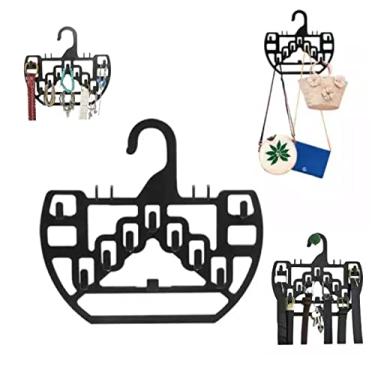 Imagem de Cabide Multiuso Pendura Tudo, Colares, Bolsas, Cachecol, Cintos e Gravatas
