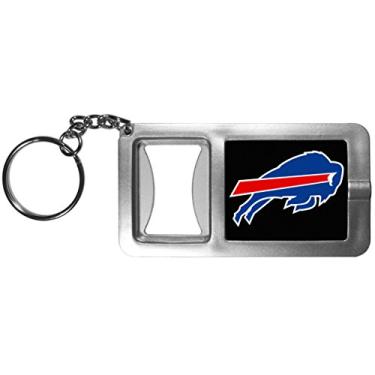 Imagem de Chaveiro NFL Siskiyou Sports Fan Shop Buffalo Bills lanterna com abridor de garrafa tamanho único preto