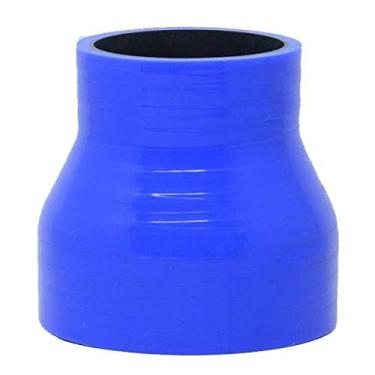 Imagem de Mangote Azul em Silicone Redutor Reto 3" (76mm) para 2" (51mm) * 76mm - Epman