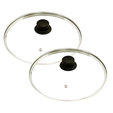 Imagem de Jogo Tampas de Vidro Temperado Avulsa Para Panelas 12 e 28cm