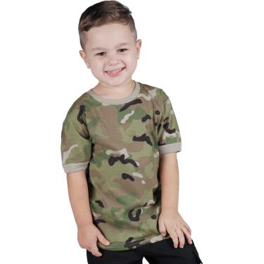 Imagem de Camiseta Infantil Soldier Bélica Camuflada Multicam