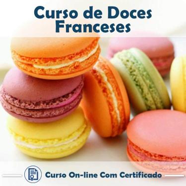 Imagem de Curso online em videoaula sobre Doces Franceses com Certificado + 2 brindes