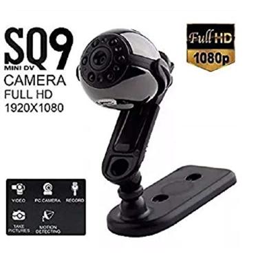 Imagem de Webcam Mini Câmera Sq9 Filmadora Dv 1080p Full HD Visão 360º