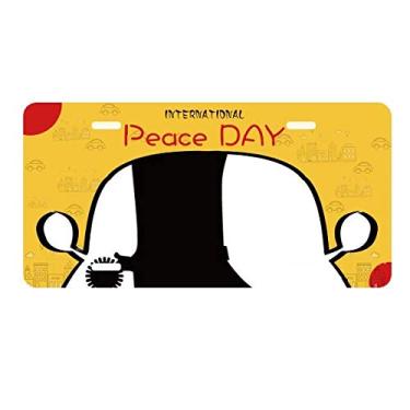 Imagem de DIYthinker Botas femininas pretas de cano alto padrão placa etiqueta decoração de carro dia da paz