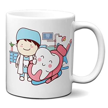 Imagem de Caneca Consultório Dentista Presente Xícara Divertida