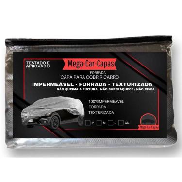 Imagem de Capa Para Cobrir Carro Automotivo 100% Impermeavel Forrada Protege Sol/Chuva Gol Polo Hatch Logus Fox Fusca Up