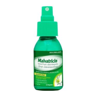 Imagem de Malvatricin Pronta Para Uso (Ppu) 1 + 2 + 4Mg Solução Oral Spray Frasc