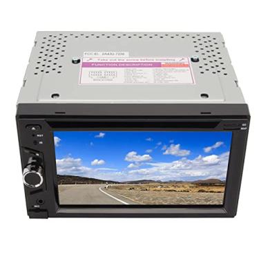Imagem de Leitor de CD e DVD de carro de 6,2 polegadas, tela sensível ao toque, reprodutor multimídia LED, suporte a rádio AM FM, ajudante de voz, Bluetooth, link espelhado, sistema Wince