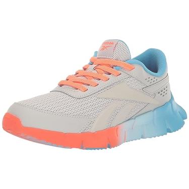 Imagem de Reebok Tênis infantil unissex Zig Dynamica 2.0 Alt, Cinza puro/Orgfla/Aqua radiante, 15