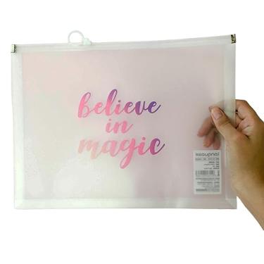 Imagem de Pasta Organizadora Documento A4 Fecho Papelaria Escritório Escolar (Believe in Magic)