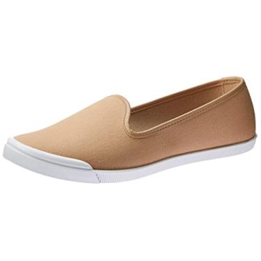 Imagem de Sapatilha Feminina Moleca Slip On Calce Fácil Bege 36