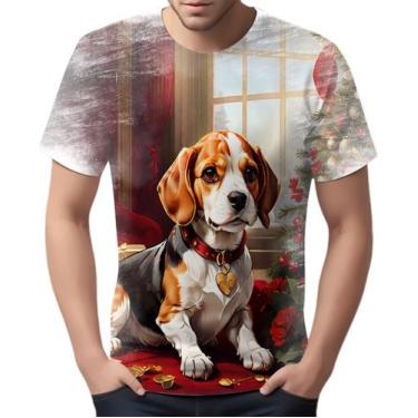 Imagem de Camiseta Camisa Tshirt Natal Festas Beagle Cachorro Noel 2 - Enjoy Sho