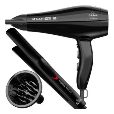 Secador De Cabelo Gama Italy Profissional Salão 2200w Tourmaline Ion e  Prancha Cerâmica Bella 210°c com o Melhor Preço é no Zoom