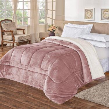 Imagem de Coberdrom Pele De Carneiro Sherpa Everest Casal Padrão 01 Peça - Rosê
