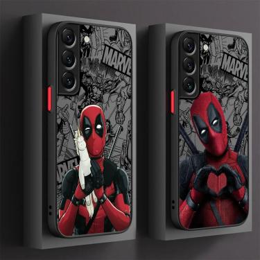 Imagem de Capa de telefone Marvel Deadpool  capa de silicone luxuosa para Samsung Galaxy S10 Plus  S21  S23