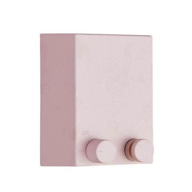 Imagem de Varal Retrátil De Parede Corda Ajustável Em Aço Inox Rosa