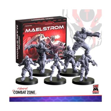 Imagem de Monster Fight Club Cyberpunk Red Combat Zone Miniatures: Maelstrom Starter Gang